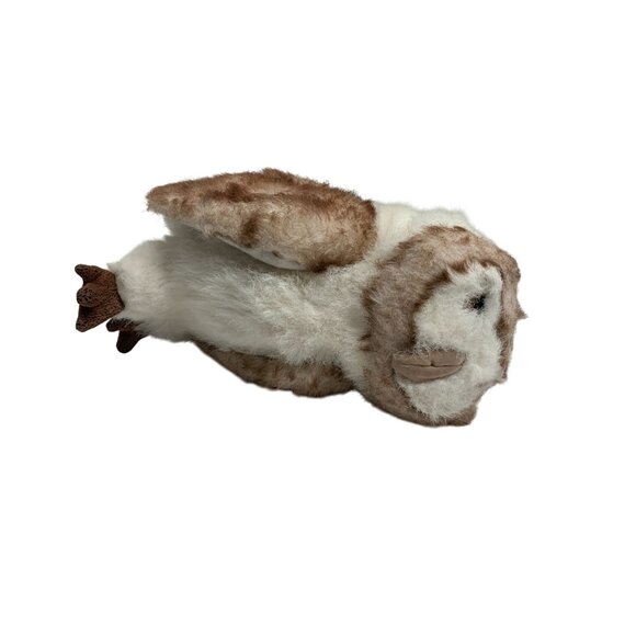 Folkmanis Plush Hand Puppet Barn Owl Stuffed Animal Toy Vintage 13 in Tall - Picture 2 of 6